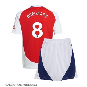 Maglia Calcio Arsenal Martin Odegaard #8 Prima Divisa Bambino 2024-25 Manica Corta (+ pantaloncini)